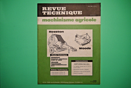 Revue technique machinisme - technique,