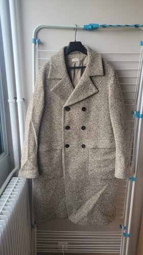 Manteau long croisé laine - croisé, en