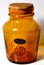 Grand bocal en verre bullé La