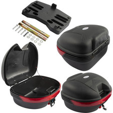 Motorcycle Scooter Universal Plate Reflectors Quick Release Suitcase 34LT