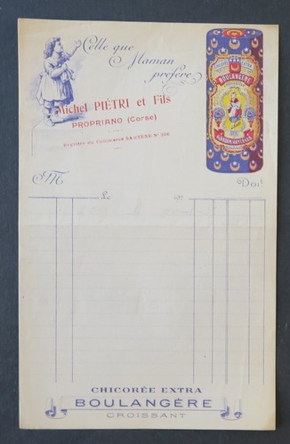 Facture 1920 chicoree - 1920,