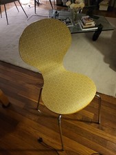 chaises vintage bois lamellé pied en métal 