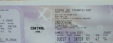  4 places concert indochine stade de france.remise en main propre le 21