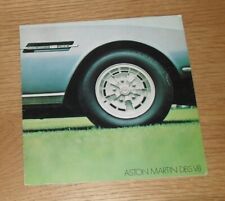 Aston Martin DBS V8 Brochure 1971-1972 - UK Original