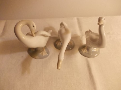 Oies groupe en porcelaine - groupe,