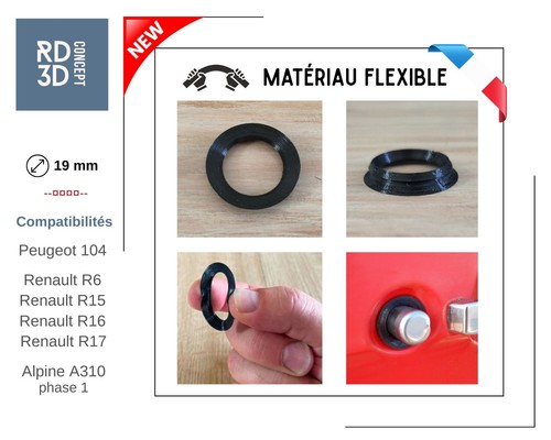 Joint barillet porte mm - barillet, 19