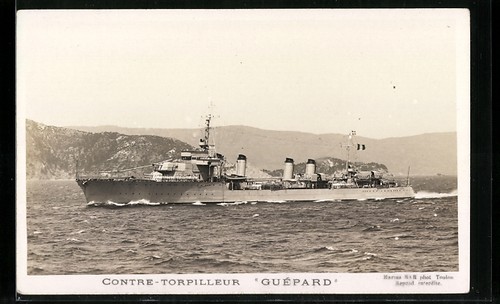 Cpa contre torpilleur guépard - contre-torpilleur,