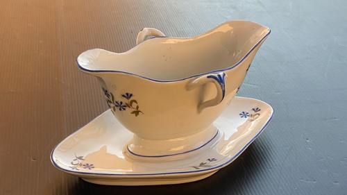 Sauciere decor bleuet - sauciere,