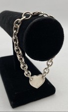 925 Sterling Silver Tiffany & Co. Charm Bracelet 8" 23.38g With COA