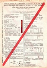 Descriptive Note R16 type R1156 ORIGINAL OBTAINING GREY CARD