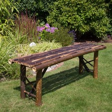 Banc de jardin en bois bambou