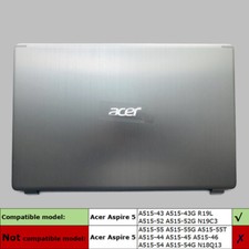 New For Acer Aspire 5 A515-43 US Laptop Silver LCD Back Cover 60.HGWN2.001 N19C3