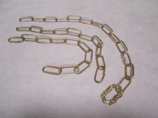 3 Chaines en métal doré pour suspension , lustre