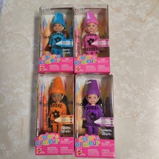 Barbie  Kelly Lorena Jenny Deidre Color Couleur Crayon dolls Set of 4 in box