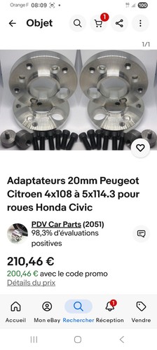 Adaptateur jante entraxe - jante,