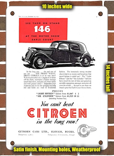 Metal sign 1952 citroen - -,