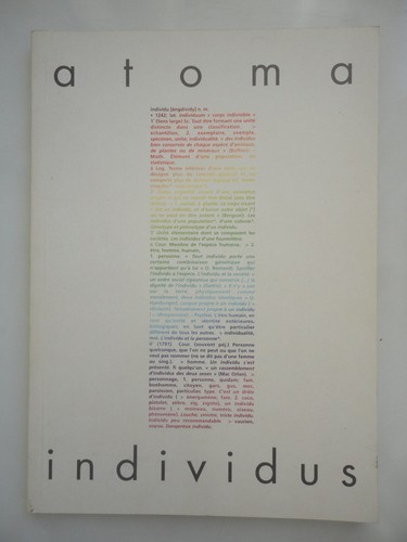 Catalogue atoma individus - catalogue,