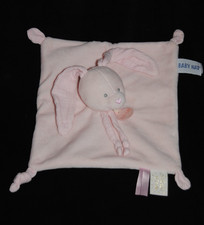 🍀Doudou Plat Lapin Rose