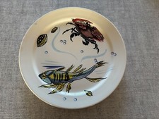Assiette Villeroy & Boch CAPRI décor Poissons Années 50