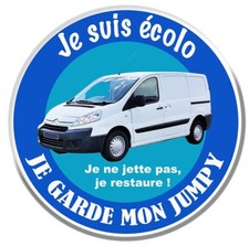 STICKER JE SUIS ECO I KEEP MY UTILITY CITROEN JUMPY VAN EZ098