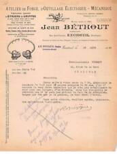 Invoice.AM24573.Excideuil.1945.Jean Béthout.Forge.Electrical tools.Meca