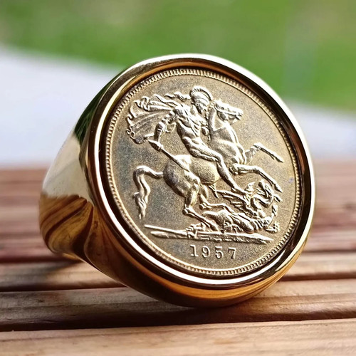 Bague chevalière ronde - bague,