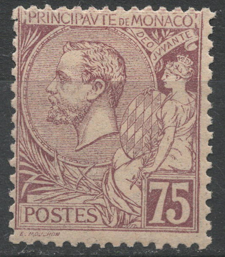 Timbre monaco année 1891 - timbre,