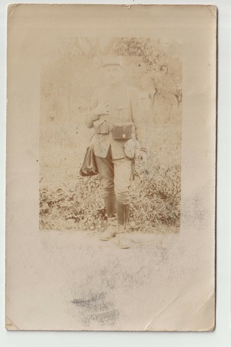 Carte photo poilu avec - photo,
