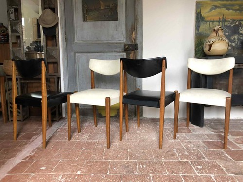 Lot chaises bois - de, 4