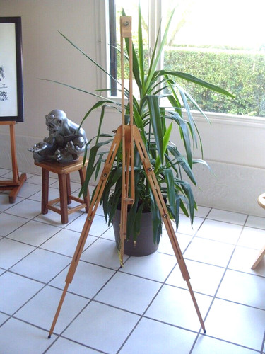 Ancien chevalet bois peintre - ancien,