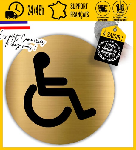 Panneau pmr 10 cm - wc, Ø