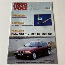 AUTOVOLT n°1721 Mars 1996 BMW 318 tds 325 td 325 tds Schéma Fiche Électricité