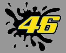 Starting Number Valentino Rossi 46 Splash Sticker Moto GP Motorcycle Car