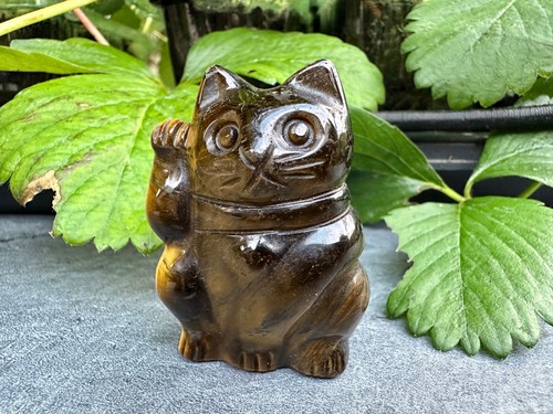 Oeil tigre figurine maneki - de, tigre,