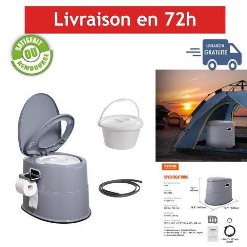 Vevor toilette portable wc - toilette, 5l