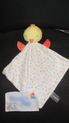 Doudou plat oiseau poussin - oiseau,