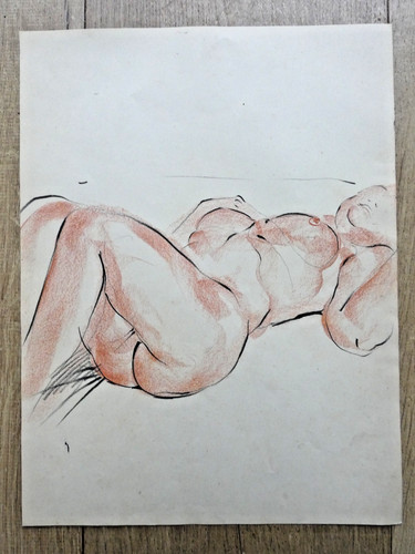Dessin ancien nu - ancien,
