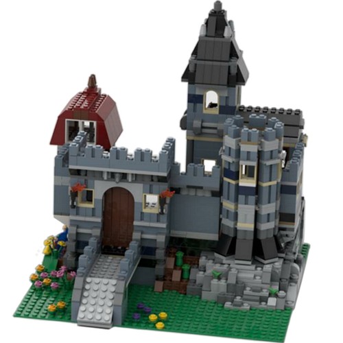 Blue castle model - blue,