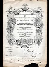 PARIS (IX°) WHITE PAINTING by ZINC "REDOULY / VALME & BRUGNIOT" Quote in 1903