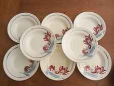 8 ASSIETTES CREUSES VINTAGE BADONVILLER MODELE NIMÈGUE