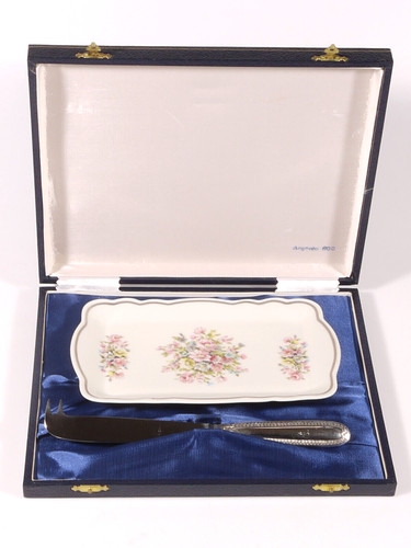 Prl porcelain cheese - porcelain, cutlery