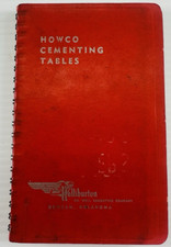 Halliburton Cementing Tables – Halliburton Services – 1958 | Oilfield
