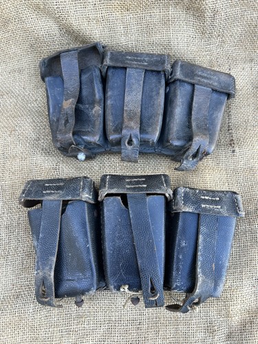 Lot cartouchières cuir 98k - lot,