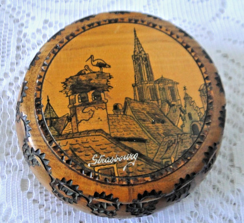 Boite bijoux ronde ancienne - ronde,