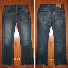 JEANS LEVIS 527 "Low-bootcut" W30 L32 (FR t40)  bleu foncé délavé 4309