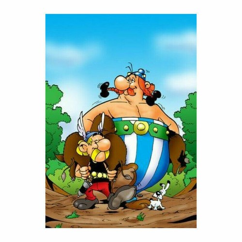 Plaque métal astérix et - métal,
