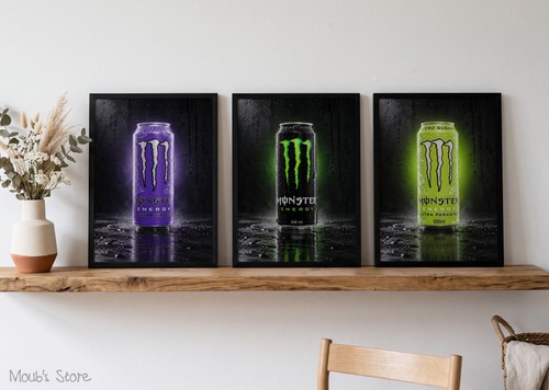 Lot monster energy affiches - 3,
