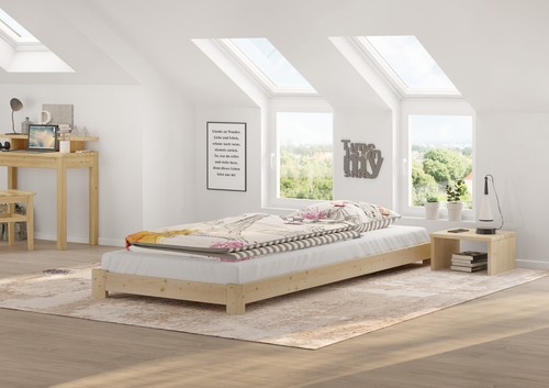 Lit simple surbaissé - , 90x200