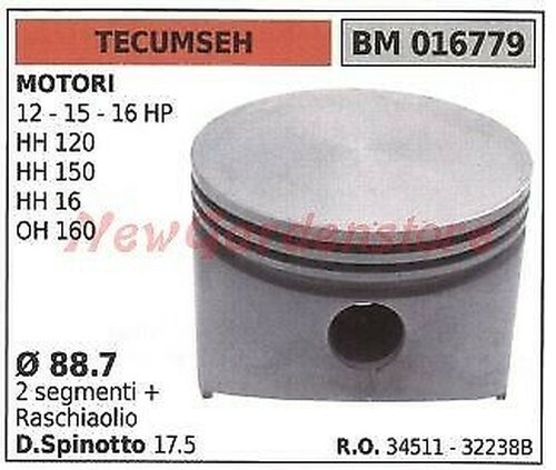 Piston tecumseh tondeuse 15 - tondeuse,