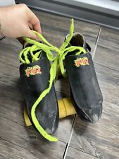 Vtg Roller Speed SkatesLeather Quad Cruiser Black Orange Unknown Size Nitro